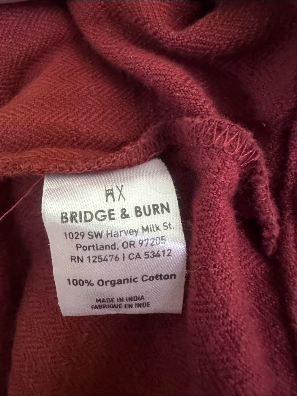Bridge and Burn Amalia russet herringbone dress size S - Picture 6 of 6
